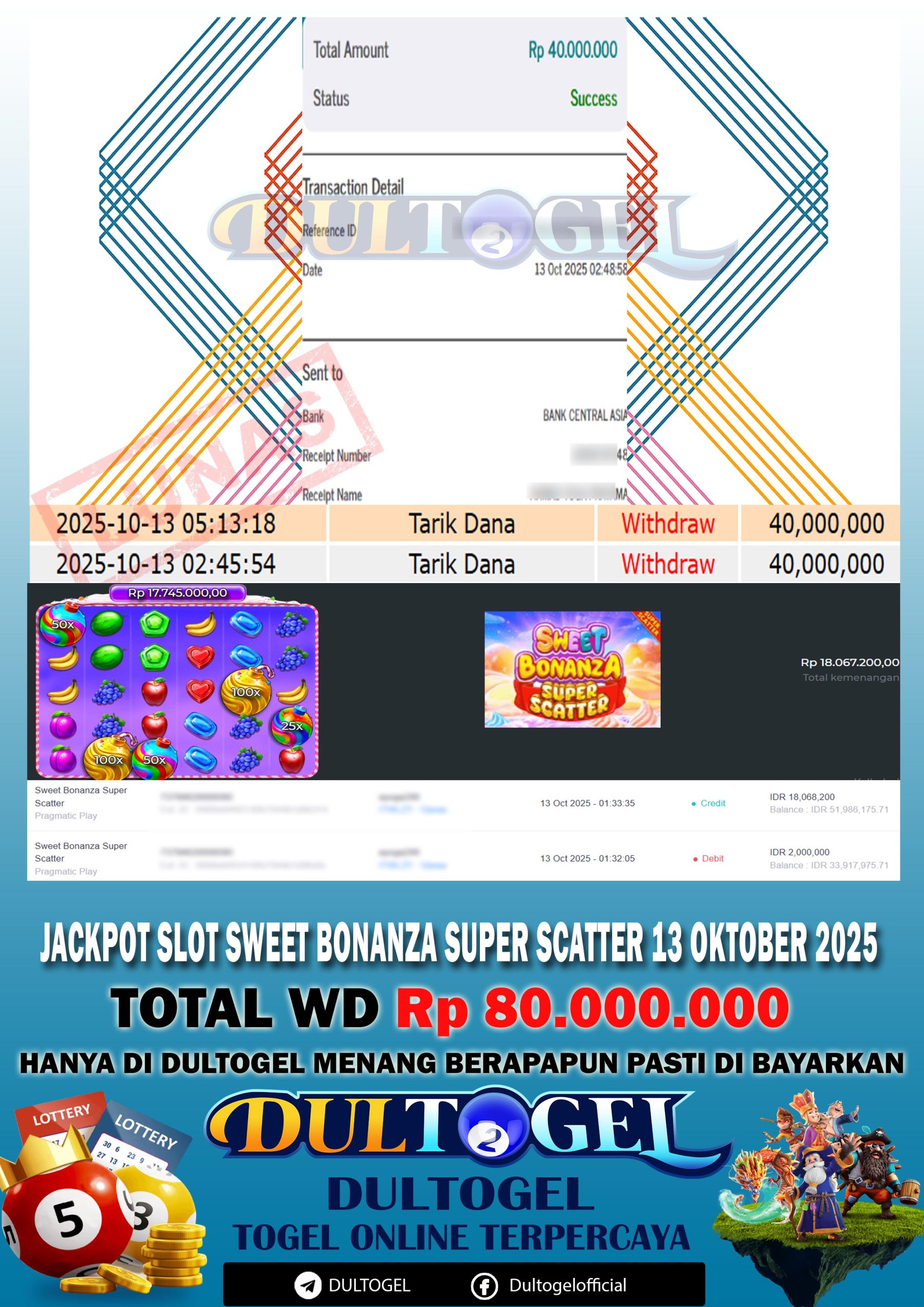 BUKTI JP DULTOGEL 13 OKTOBER 2025