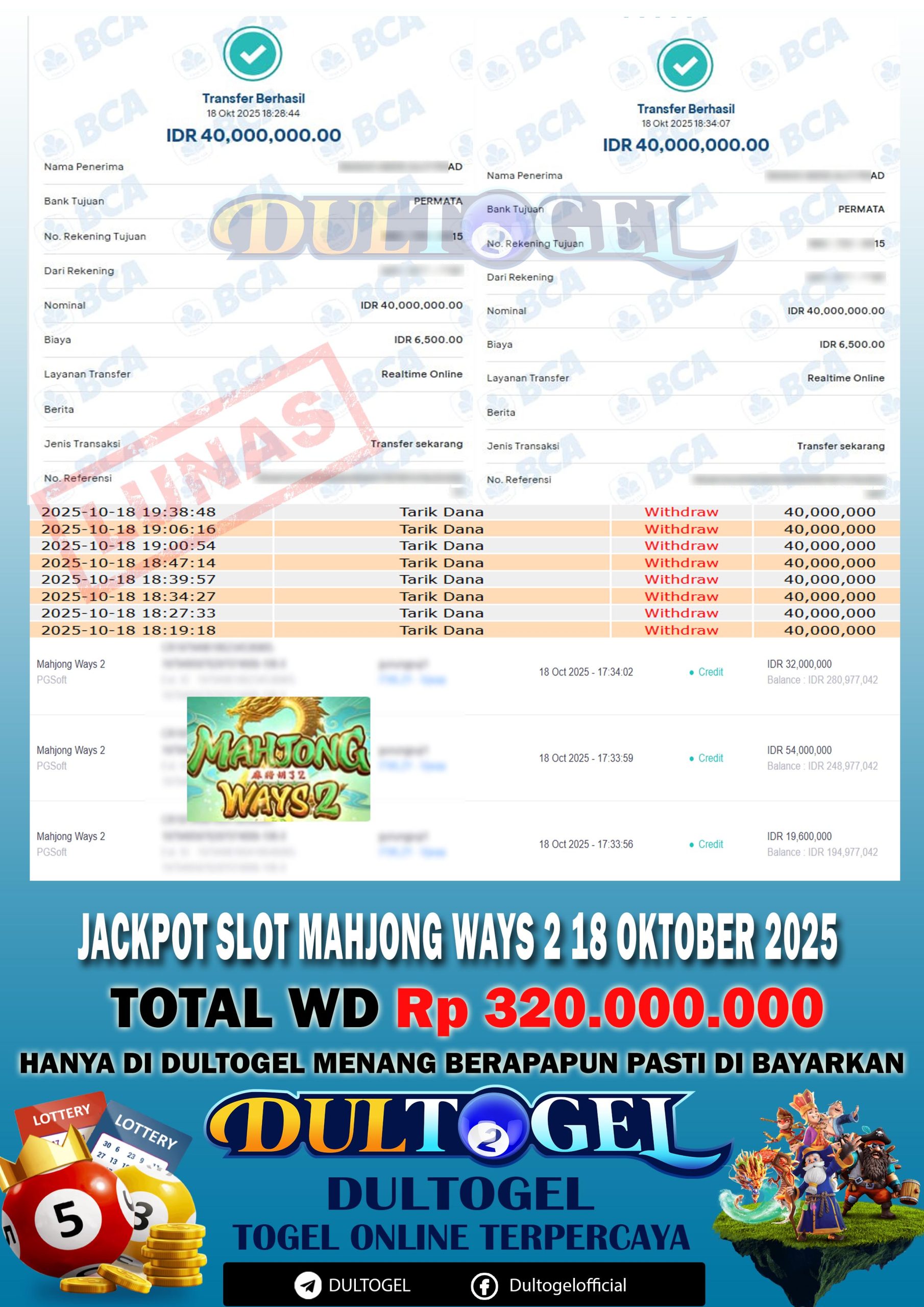 BUKTI JP DULTOGEL 18 OKTOBER 2025