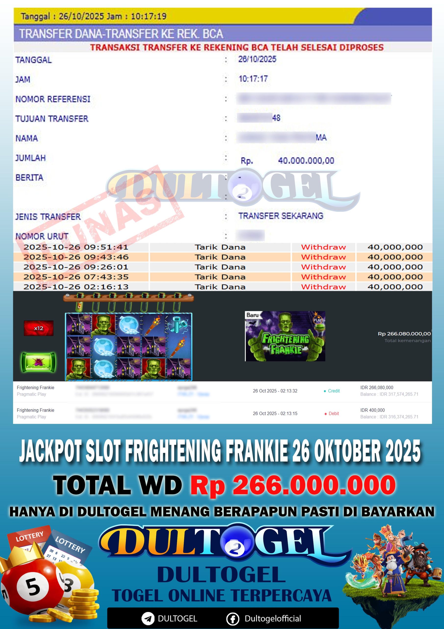 BUKTI JP DULTOGEL 26 OKTOBER 2025