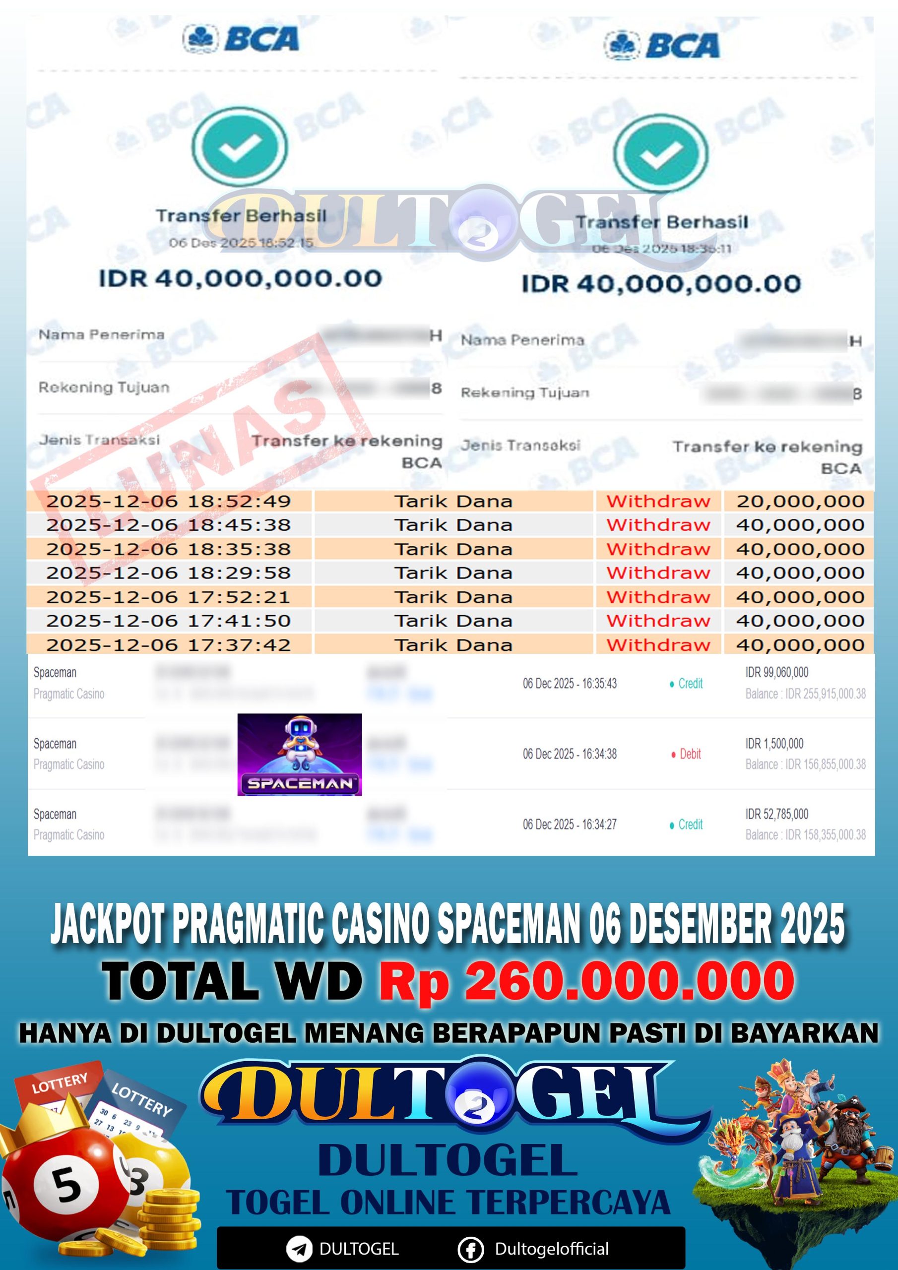 BUKTI JP DULTOGEL 06 DESEMBER 2025