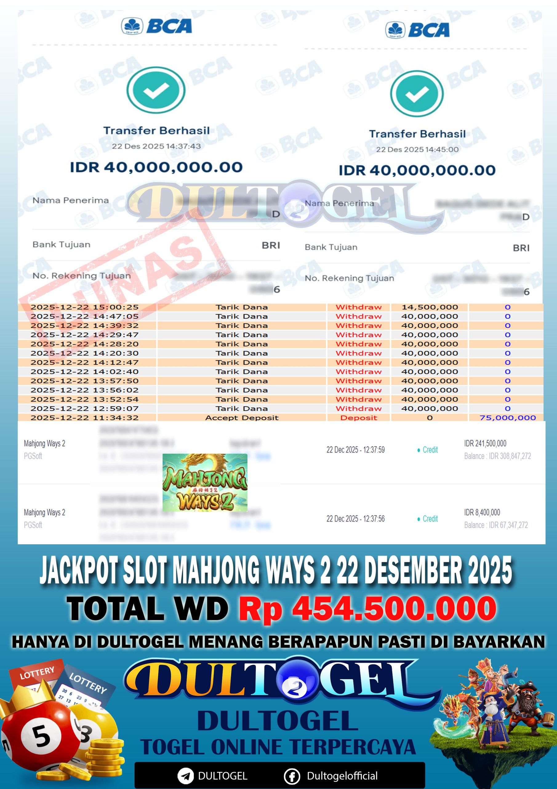 BUKTI JP DULTOGEL 22 DESEMBER 2025