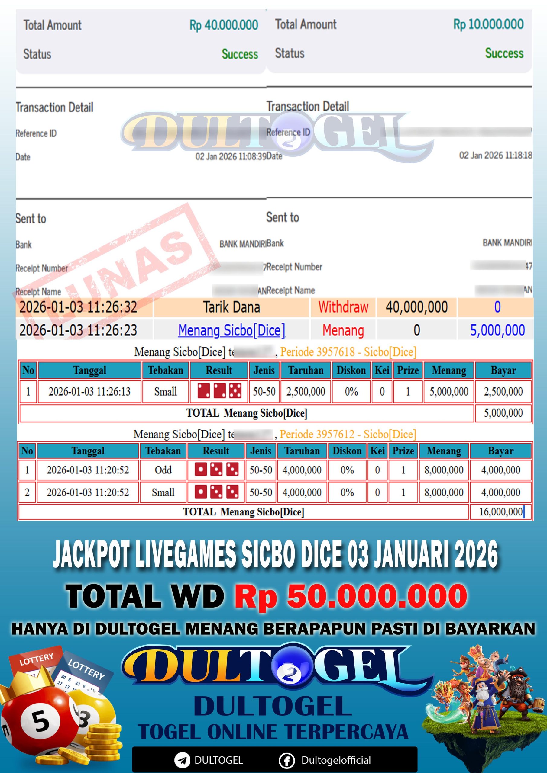 BUKTI JP DULTOGEL 03 JANUARI 2026