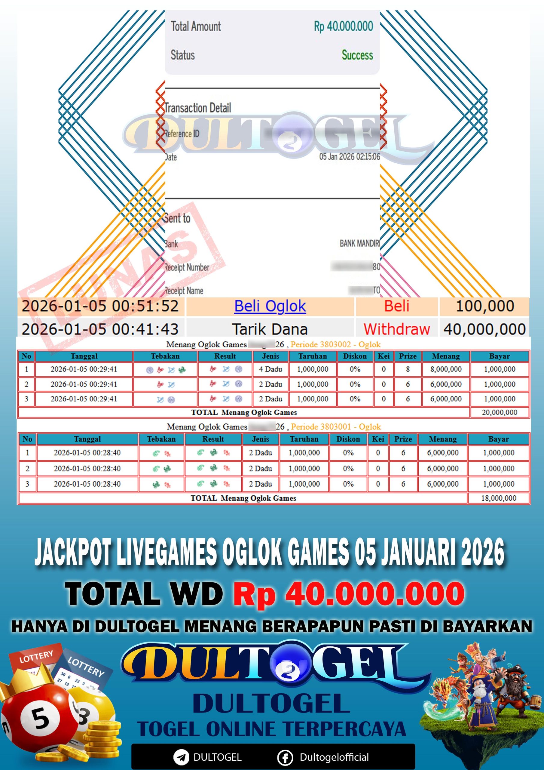 BUKTI JP DULTOGEL 05 JANUARI 2026