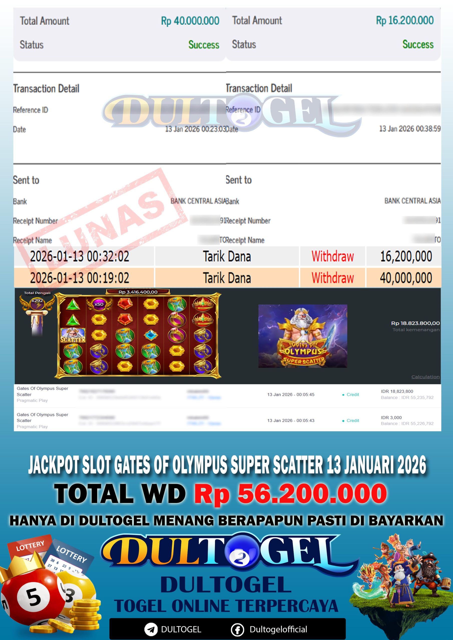 BUKTI JP DULTOGEL 13 JANUARI 2026