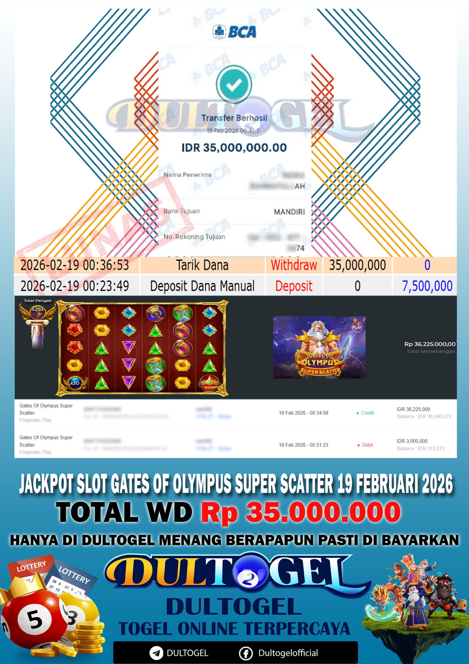 BUKTI JP DULTOGEL 19 FEBRUARI 2026