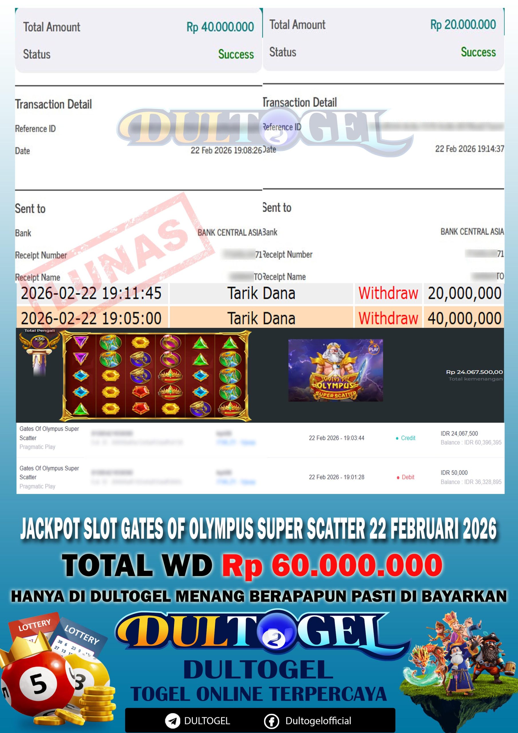 BUKTI JP DULTOGEL 22 FEBRUARI 2026