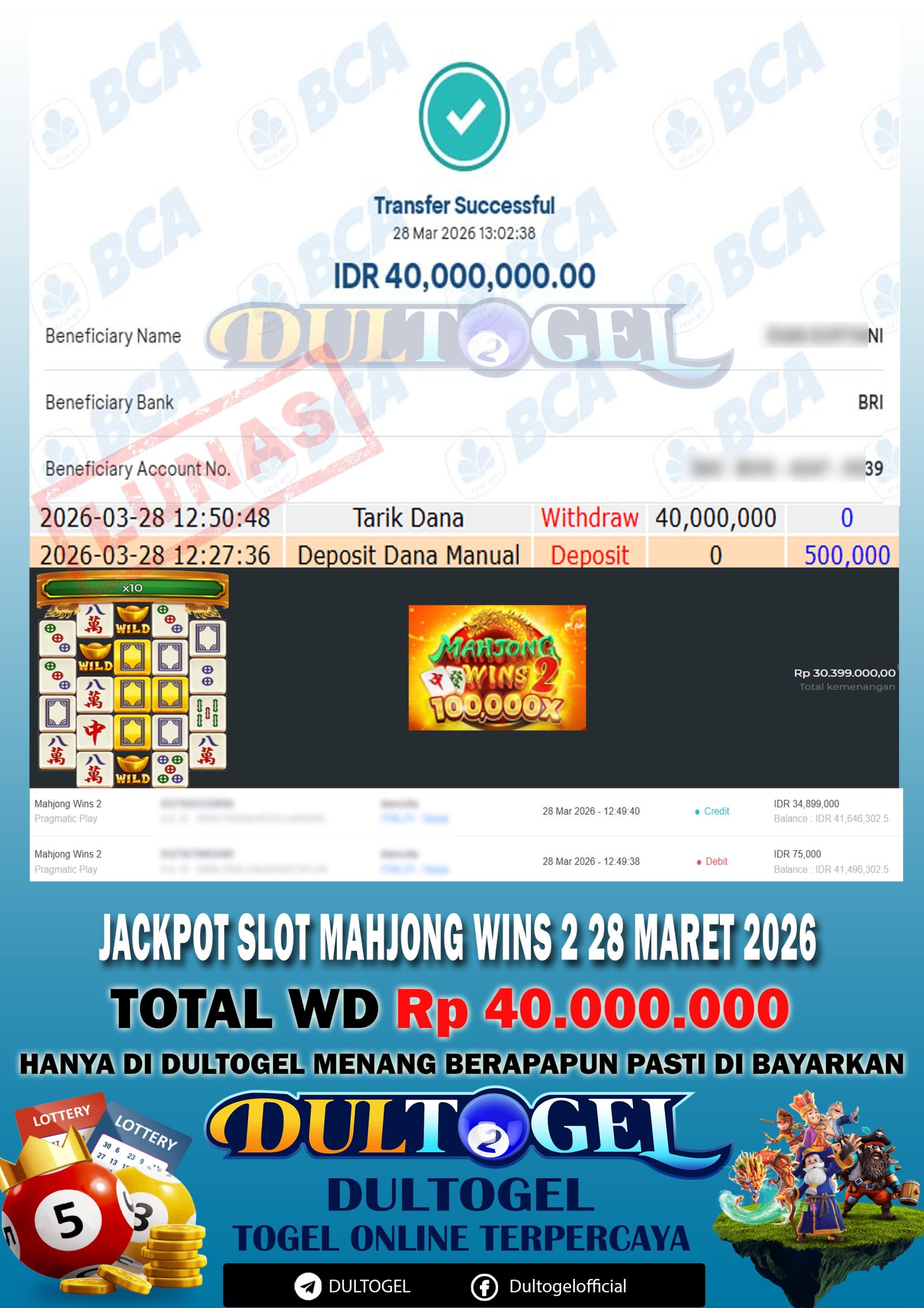 BUKTI JP DULTOGEL 28 MARET 2026