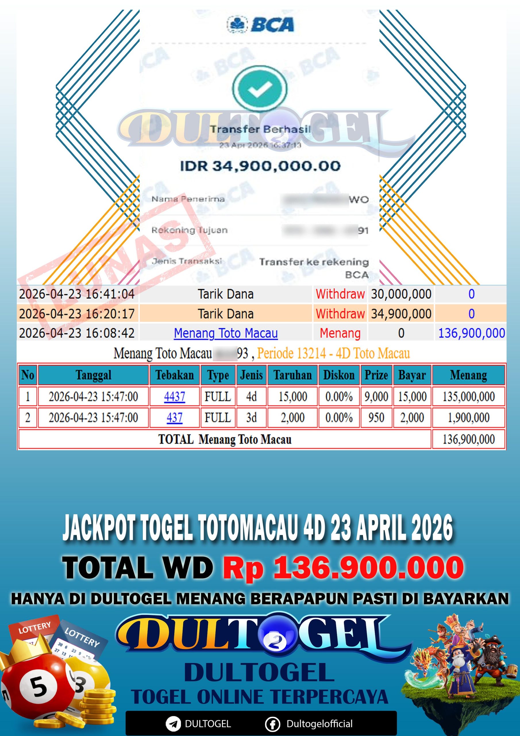 BUKTI JP DULTOGEL 23 APRIL 2026